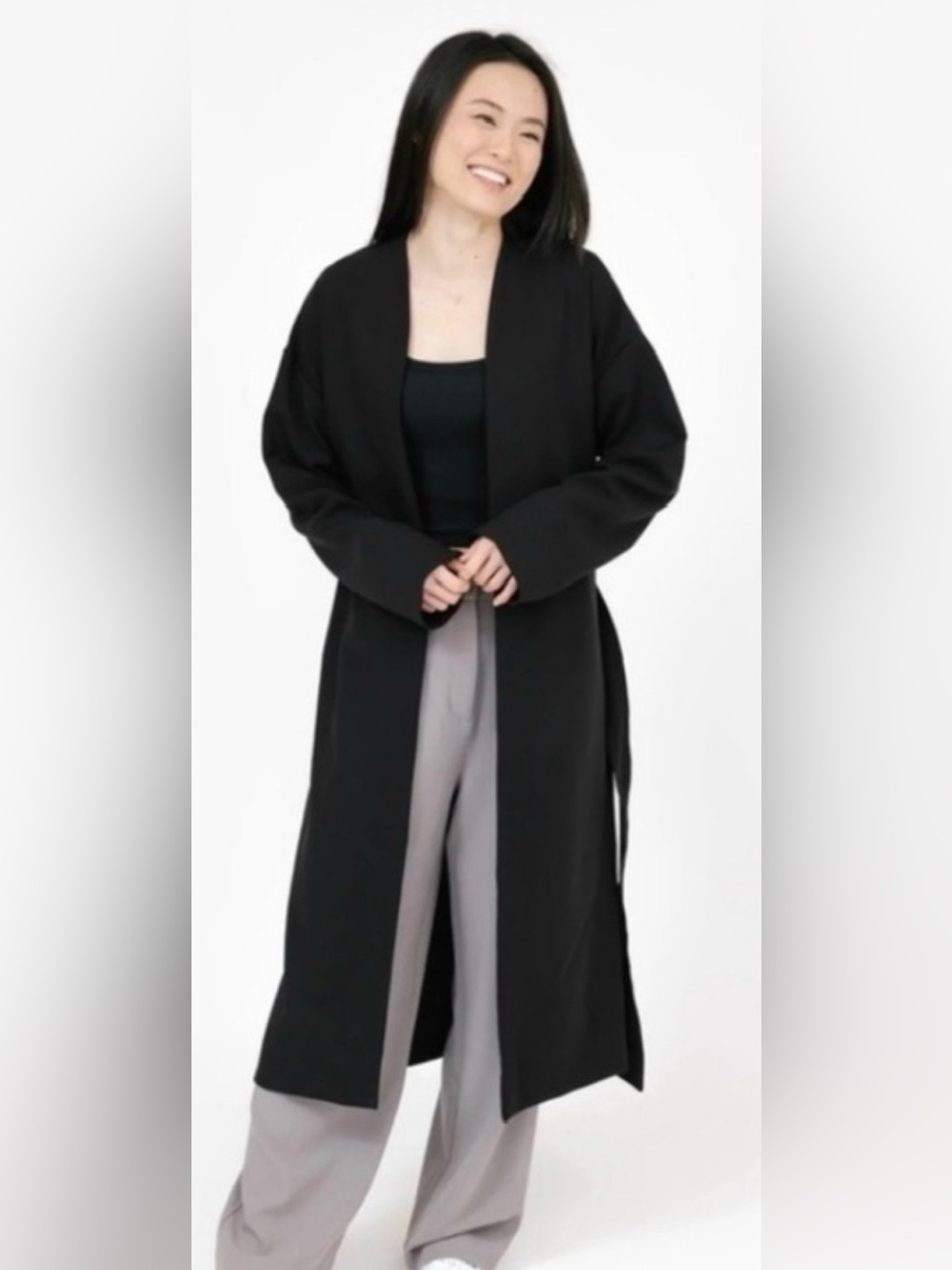 Smash + Tess The Teresa Trench in Midnight Black